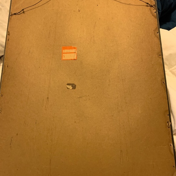 RETRO 1950s SET OF GOLD LIONS FRAMED IN TEAL BKGRD - Picture 7 of 7